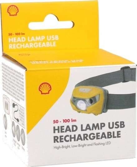 Koopman Lommelykt Led Hodelykt Shell Usb Plus Kabel