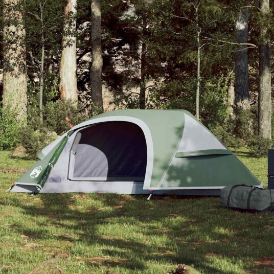 vidaXL telt for camping 1 person grønn vanntett