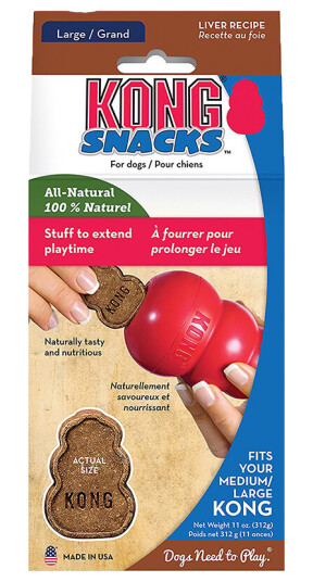 KONG Snacks Lever til Hund 312g - Belønningssnacks for KONG Classic