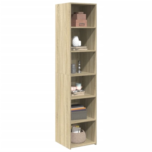  Highboard sonoma eik 40x41x185 cm konstruert tre