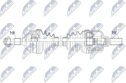 Drivaksel NTY NPW-CT-154