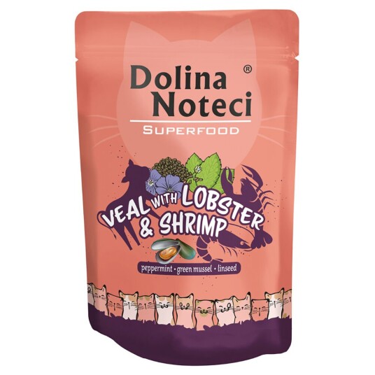 Dolina Noteci Superfood 10 X 85 G Kalvekjøtt Med Hummer Og Reker Dolina Noteci Superfood 10 X 85 G Kalvekjøtt Med Hummer Og Reker