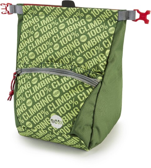 Moon Climbing Moon Bouldering Chalk Bag 100% Green Moon Climbing Moon Bouldering Chalk Bag 100% Green