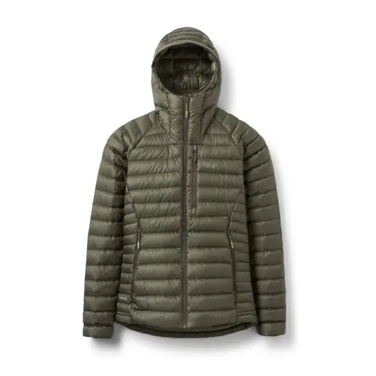 Dunjakke til dame Rab Microlight Alpine Jacket W Army Dunjakke til dame Rab Microlight Alpine Jacket W Army