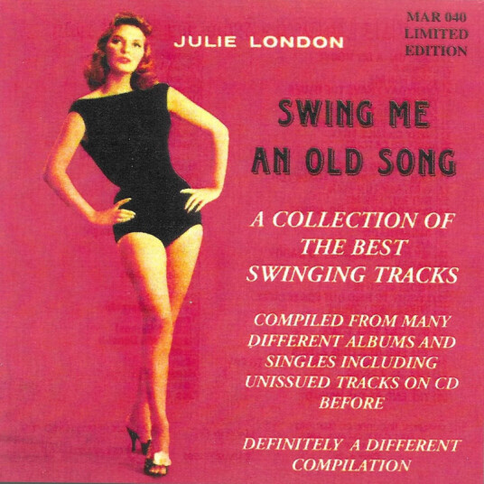 Julie London Swing Me An Old Song CD