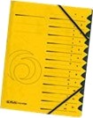 Herlitz Colorspan   Klassifikasjonsmappe   12 Rom   12 Deler   Fortrykt: A Z 1 12   For A4 210 X 297 Mm   Med Fliker   Svart Gul