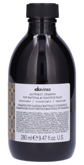 Davines Alchemic Fargebevarende Sjampo Chocolate 280 ml for Farget Hår