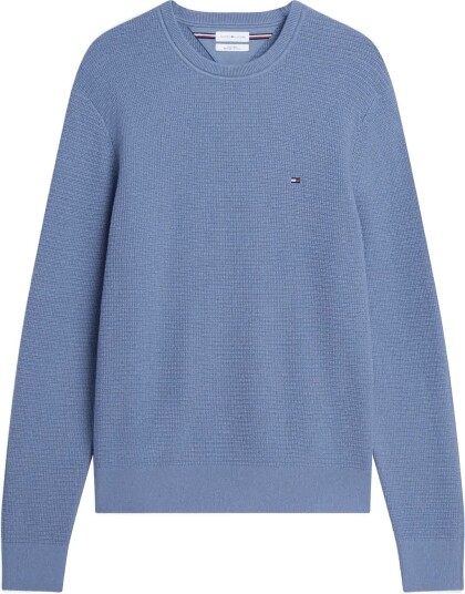 Tommy Hilfiger Pima Ctn Cash Structure Crewneck Blue XXL