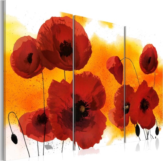 Bilde Sunny afternoon and poppies 90x60 Artgeist sp. z o. o.