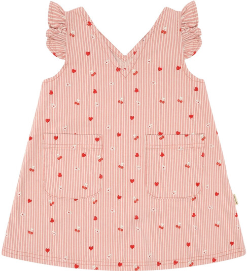 Hust And Claire Kjole HcKaroline Stripes Sorbet 8 år 128 Kjole Hvit Rosa