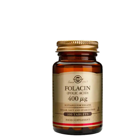 Folic Acid 400 mcg, 100 tabletter Folic Acid 400 mcg, 100 tabletter