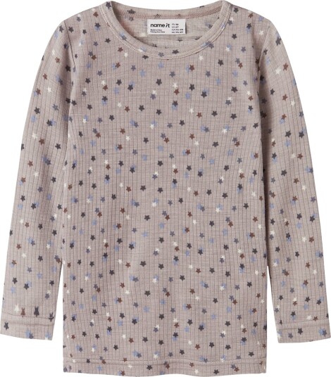 Name It Genser - NmmWomi - Satellitt/STARS - Name It - 2 år (92) - Genser Beige Grå