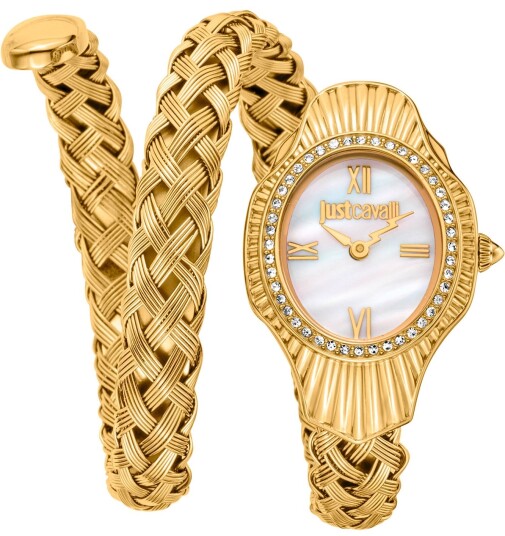 Just Cavalli Dameklokke JC1L305M0025 Signature Snake Just Cavalli Dameklokke JC1L305M0025 Signature Snake