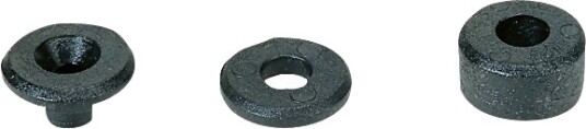 Senterkopp for skrue 4,8 6,0 mm   50 stk   hvit