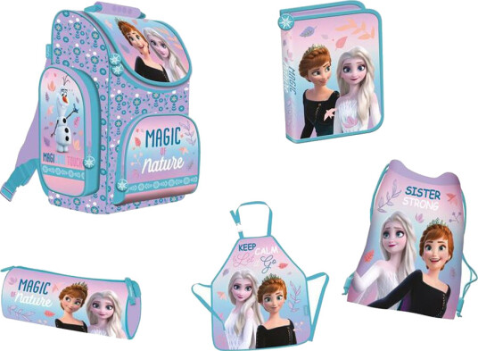 Disney Frozen Frost skolesekksett 5 deler Disney Frozen Frost skolesekksett 5 deler