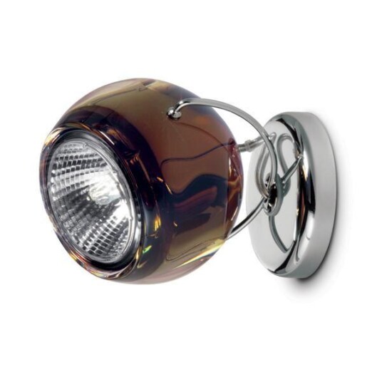 Fabbian Beluga Vegg- & Taklampe Brun