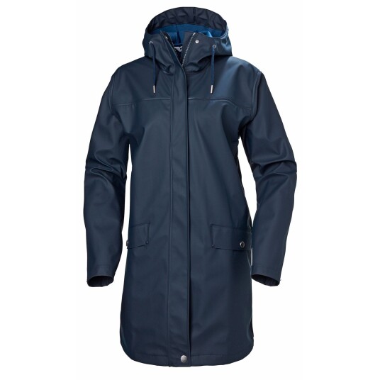 Helly Hansen Dame Moss Vanntett Regn Frakk Marineblå XL GråXL