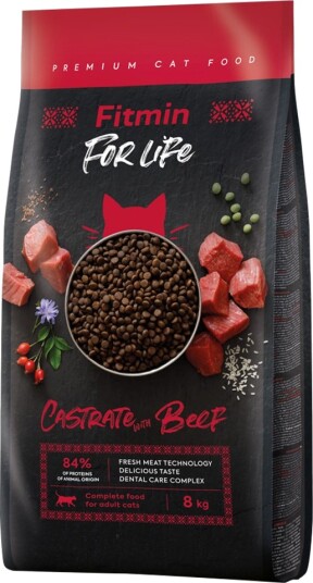 Fitmin Tørrfôr Cat For Life Kastrat Storfekjøtt 8 kg Fitmin Tørrfôr Cat For Life Kastrat Storfekjøtt 8 kg