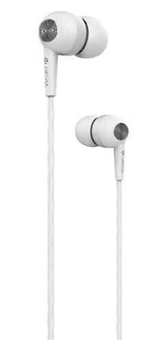 Devia in-ear hodetelefoner 3,5mm - hvit Devia in-ear hodetelefoner 3,5mm - hvit
