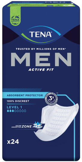Tena MEN Level 1, 24 stk.