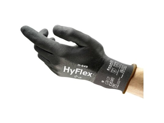 Ansell Healthcare Europe S.a/N.v. Hyflex 11849R100-1P Nitril Arbejdshandske Handsker 10 En 21420:2020 1 Paar