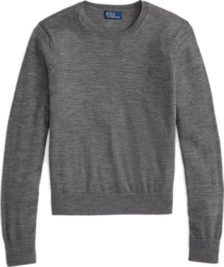 Ralph Lauren Polo Dame Strikkevarer Grå L Ralph Lauren Polo Dame Strikkevarer Grå L