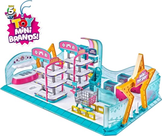 Zuru 5 Surprise Mini Brands Minileketøysbutikk Inkl. 5 Mini Brands 3+ År