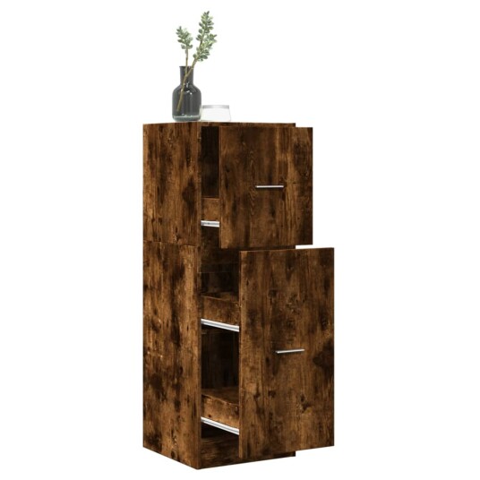  Apotekskap røkt eik 40x41x118 cm konstruert tre