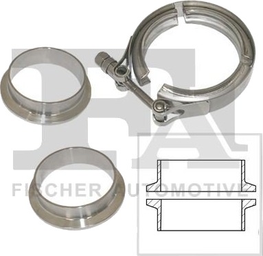 FA1 008-508 Assortement, rørklammer
