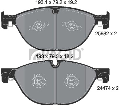 PAGID T2422N Bremseklosser