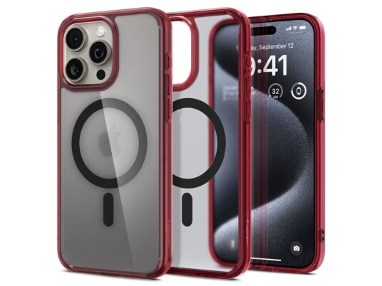 Spigen Acs07057, Etui, Apple, Iphone 15 Pro, 15,5 Cm (6.1"), Rød