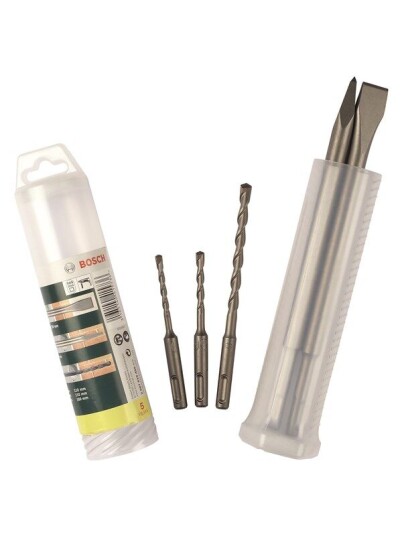 Bosch SDS-plus Bor og Meiselsett for Betong og Granitt, 5 Deler - 5 mm, 6 mm, 8 mm