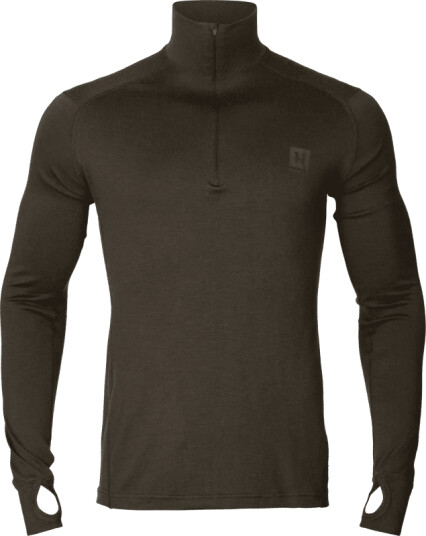 Härkila Men's  Base All Season Half Zip Neck XXL, Shadow Brown