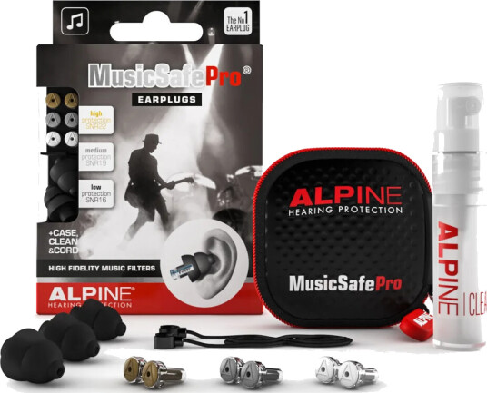 Alpine MusicSafe Pro Hørselvern Ørepropper Svart med Demping Alpine MusicSafe Pro Hørselvern Ørepropper Svart med Demping