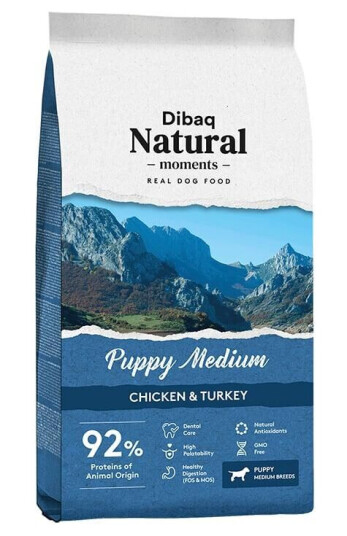 Dibaq Natural Moments Hundefôr til Mor & Valp Medium 3 kg Dibaq Natural Moments Hundefôr til Mor & Valp Medium 3 kg