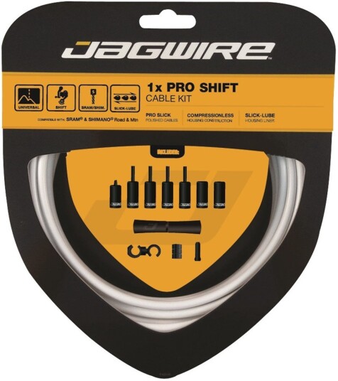 Jagwire Pro Kabelsett 1x Girkabel Hvit