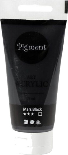Creativ Company Pigment Art Acrylic Paint Mars Black 75ml