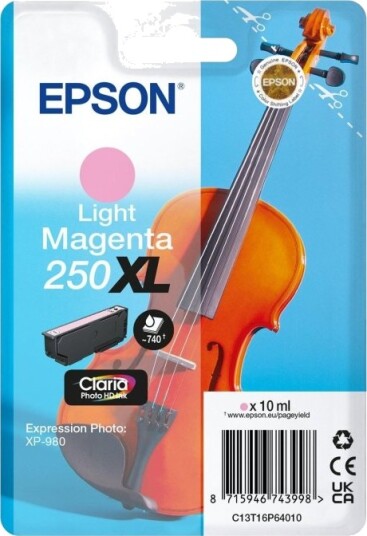 Epson 250XL lys magenta blekkpatron original 10 ml C13T16P64010