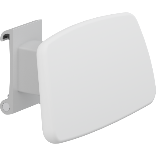 Pressalit Care Plus ryggstøtte sideveis justerbar 38,5x20,9 cm hvit