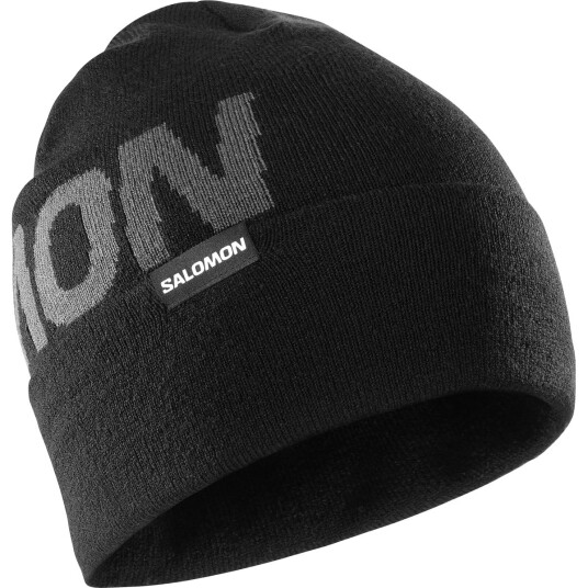 Salomon Hermitage Beanie Deep Black Deep Black/ Osfa OneSize Salomon Hermitage Beanie Deep Black Deep Black/ Osfa OneSize