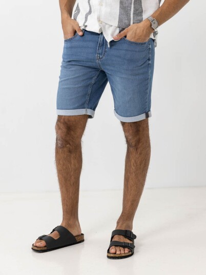 Only & Sons PLY Jog Denim Shorts Blå S Only & Sons PLY Jog Denim Shorts Blå S