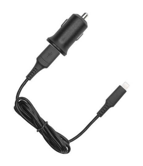 Linocell iPad- og iPhone-billader med Lightning-kabel Svart Linocell iPad- og iPhone-billader med Lightning-kabel Svart