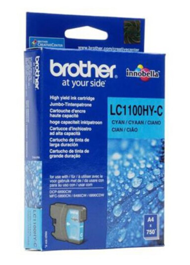 Brother LC1100 XL C blekkpatron - Original - Cyan 10,95 ml