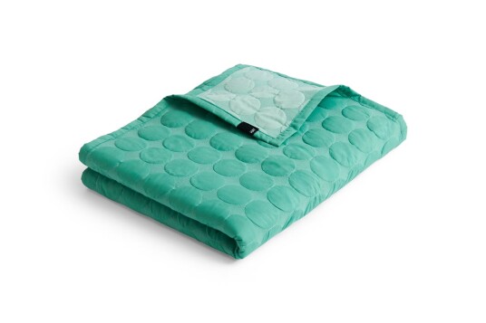HAY Mega Dot sengeteppe organic 235x245 cm Sea green