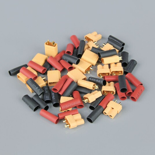 Radient 010018 XT30 PAIRS INCLUDING HEAT SHRINK 10PCS