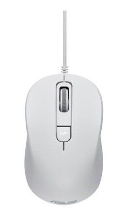 ASUS MU101C Blue Ray Silent - Mus - Optisk - 3 knapper - Hvit