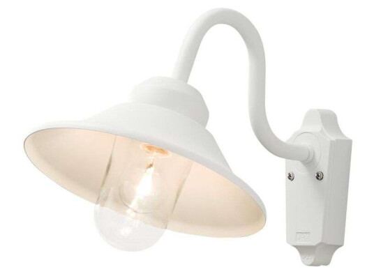 Konstsmide Vega Utendørs Vegglampe Hvit Konstsmide Vega Utendørs Vegglampe Hvit