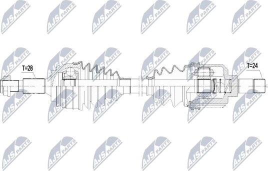 Nty Drivaksel NTY NPW PE 021