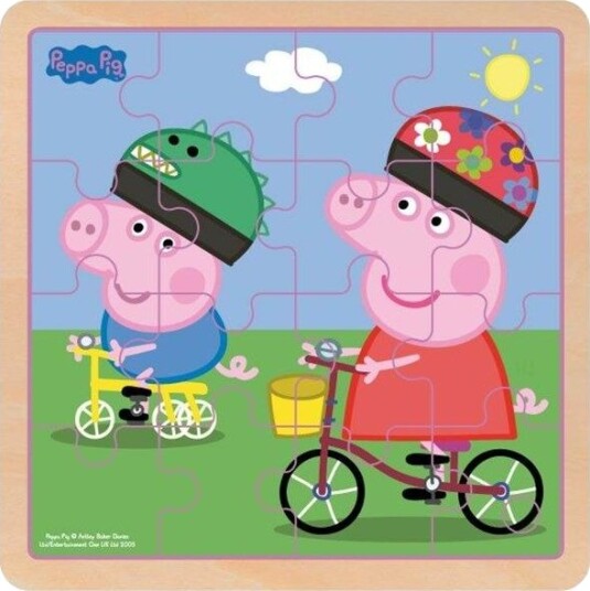 Barbo Toys Peppa Pig - Wooden Puzzle - Bikeride Barbo Toys Peppa Pig - Wooden Puzzle - Bikeride