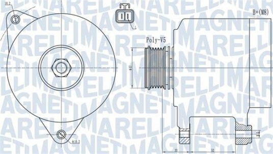 Dynamo MAGNETI MARELLI 063731906010